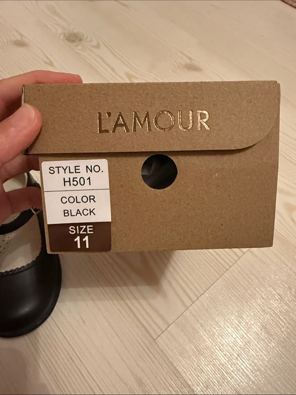 L'Amour Black Girls Mary Jane Dress Shoes